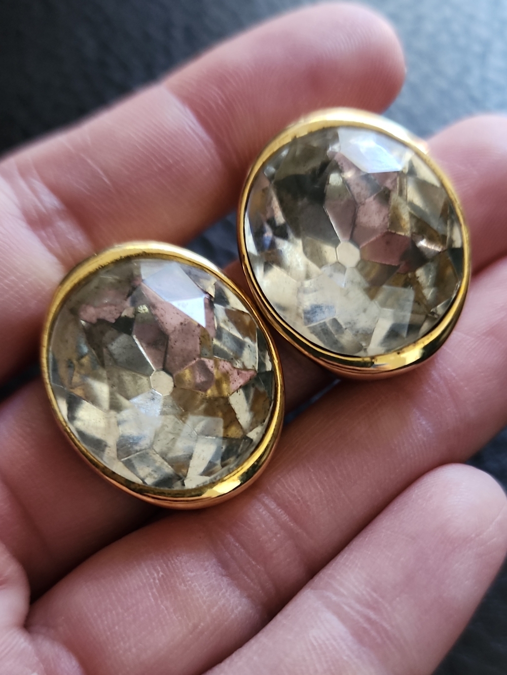 VTG KJL Clip Earrings